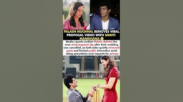 Palash Muchhal Removes Smriti Mandhana