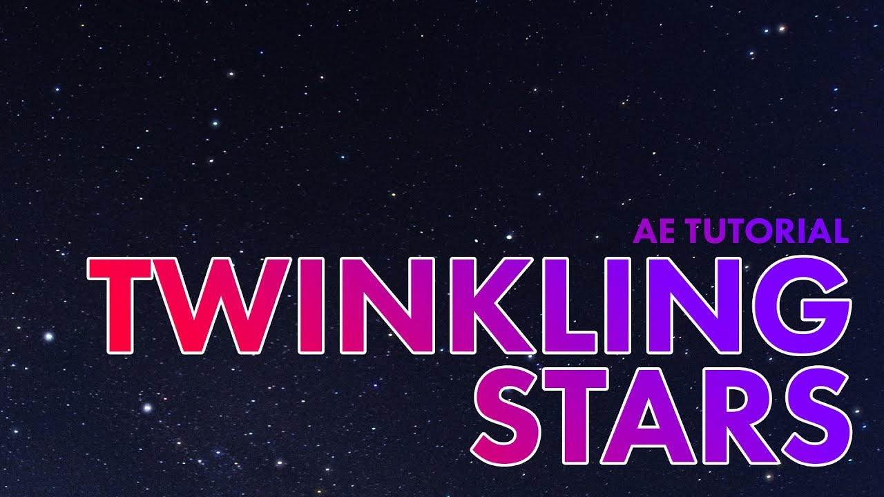 Make Stars Twinkle! | After Effects Tutorial - YouTube