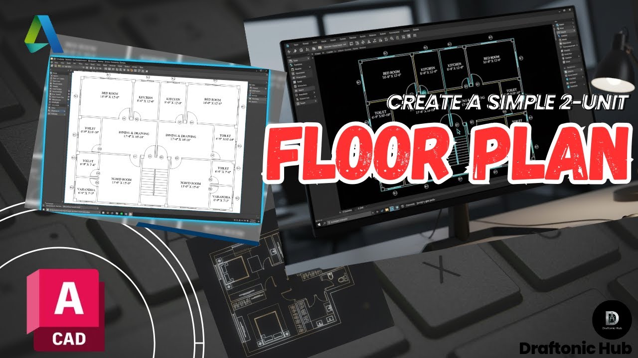 AutoCAD Floor Plan Tutorial for Beginners (Bangla) | Draftonic Hub ...