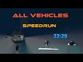 (World Record) All Vehicles in 22:29 (Glitched)