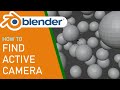 How to find active camera in blender