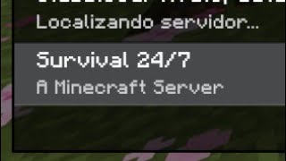 jugando📱🖥️🎮 en mi servidor😎 Survival🧐 24/7🤩🤩 con Subs!🤗 para 😜🔥Java y Bedrock!🔥😁😁