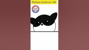 Cat Art python turtle 🥰🥰 Pydroid3 #shorts #coding ©