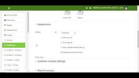 Upload File Maetri Kuliah Pada Moodle