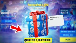 Récupérez vos 1,000 V-BUCKS GRATUIT Cadeaux Noel sur Fortnite !!