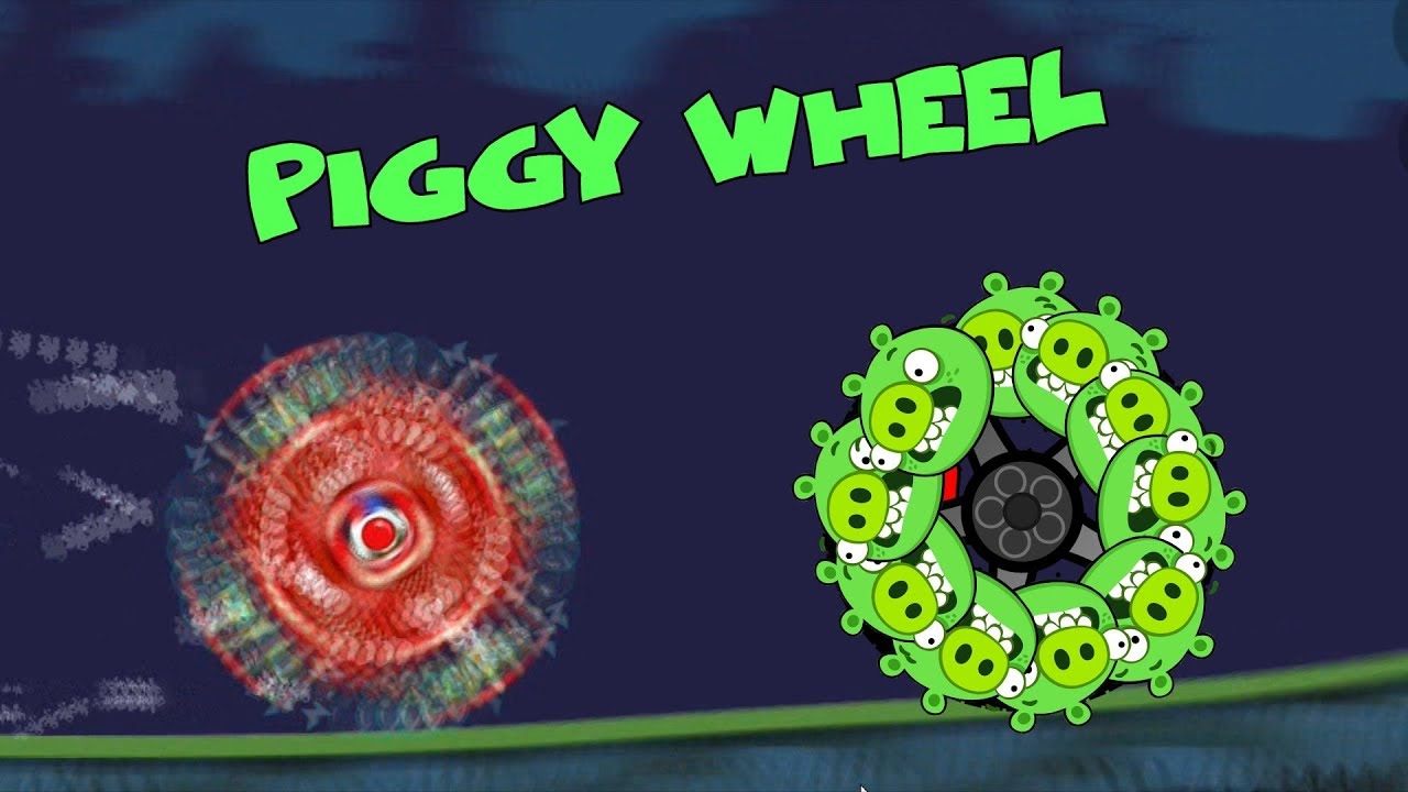 Bad Piggies - PIGGY WHEEL EXPERIMENT! (Field of Dreams)