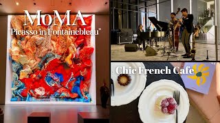 Chic French café at UES | MoMA 'Picasso in Fontainebleau' Exhibition & Art Industry's VIP Party