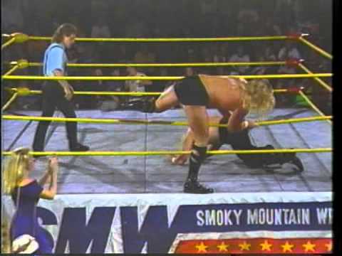 Ron Wright gets out of his wheelchair to save the Dirty White Boy from Brian Lee