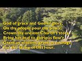 God of grace and god of glory tune cwm rhondda  4vv with lyrics for congregations