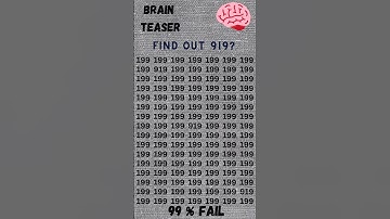 Find The Number 919 🧠 | Brain Teaser | General Knowledge #quiz #brainteasers #challenge