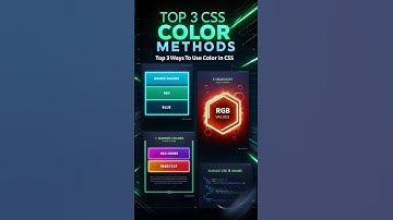 CSS Color Techniques | Hex, RGB, HSL Explained 🎨🖌️