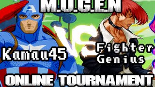 Mugen Online Tournament | Kamau45 vs Fighter Genius | NETMugen TE Revival
3rd match of the tourney...
Now it looks like were cooking with some gas... Link to download Mugen Online is below here! Enjoy & SUBSCRIBE!
Revival Trailer + Download - https://www.youtube.com/watch?v=C2bcoqNGsEA
Second channel - http://www.youtube.com/TheFclass2
Twitch - http://www.twitch.tv/TheFclass97
Facebook - http://www.facebook.com/TheFclass97
DevianART - http://thefclass97.deviantart.com/
Official NMTE Forums - http://netmugente.4umotion.com/ Mugen Online Tournament | Kamau45 vs Fighter Genius | NETMugen TE Revival