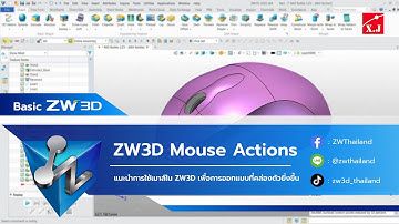 ZW3D 2026 Mouse Actions พื้นฐาน | ใช้เมาส์ให้คล่อง เริ่มต้นออกแบบ 3D อย่างมั่นใจ
