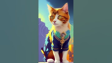 AI drawing a Cat infinite style animation ControlNet