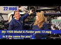 Ford Model A Q&amp;A of the day- my 1930 Model A Fordor gets 13 mpg, is this the same for you?