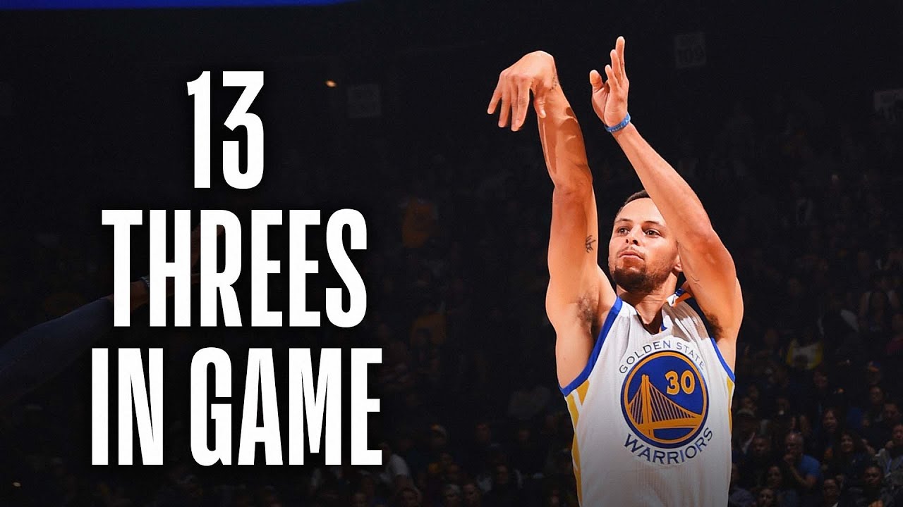 Steph Curry with 3-Point Record Jerseys Golden State Warriors 8 x