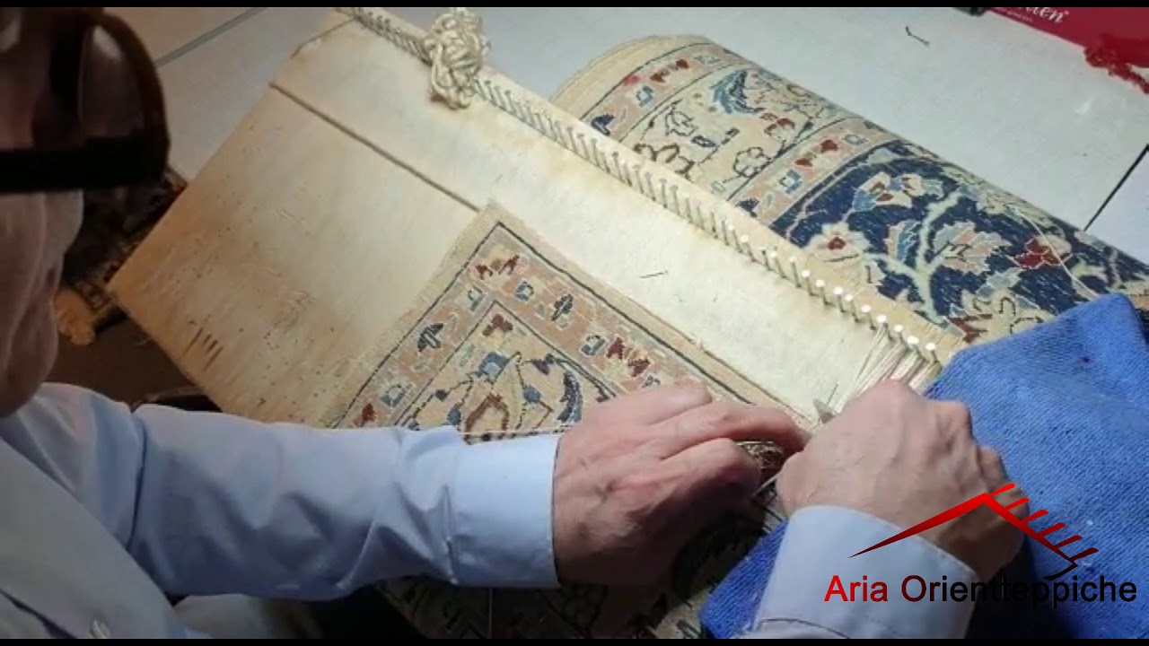 Aria Orientteppich Teppich Reparatur Youtube