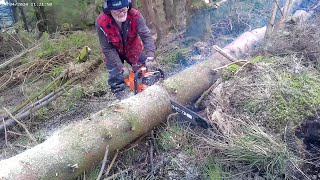 Husqvarna 1100 cloggin Firewood from wind blows and hangups
