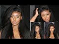 Italian Yaki Indian Remy Human Hair 360 Lace Wig with Silk Top Lace | OMGHerHair