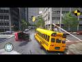 GTA 4 Crazy School Bus Crashes Ep.91