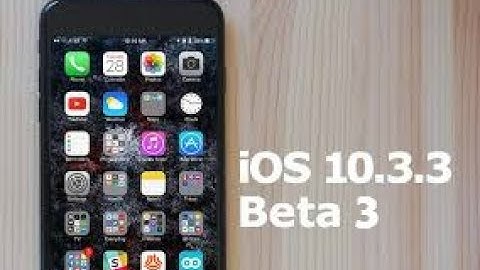 iOS 10 3.3  Beta 3   What