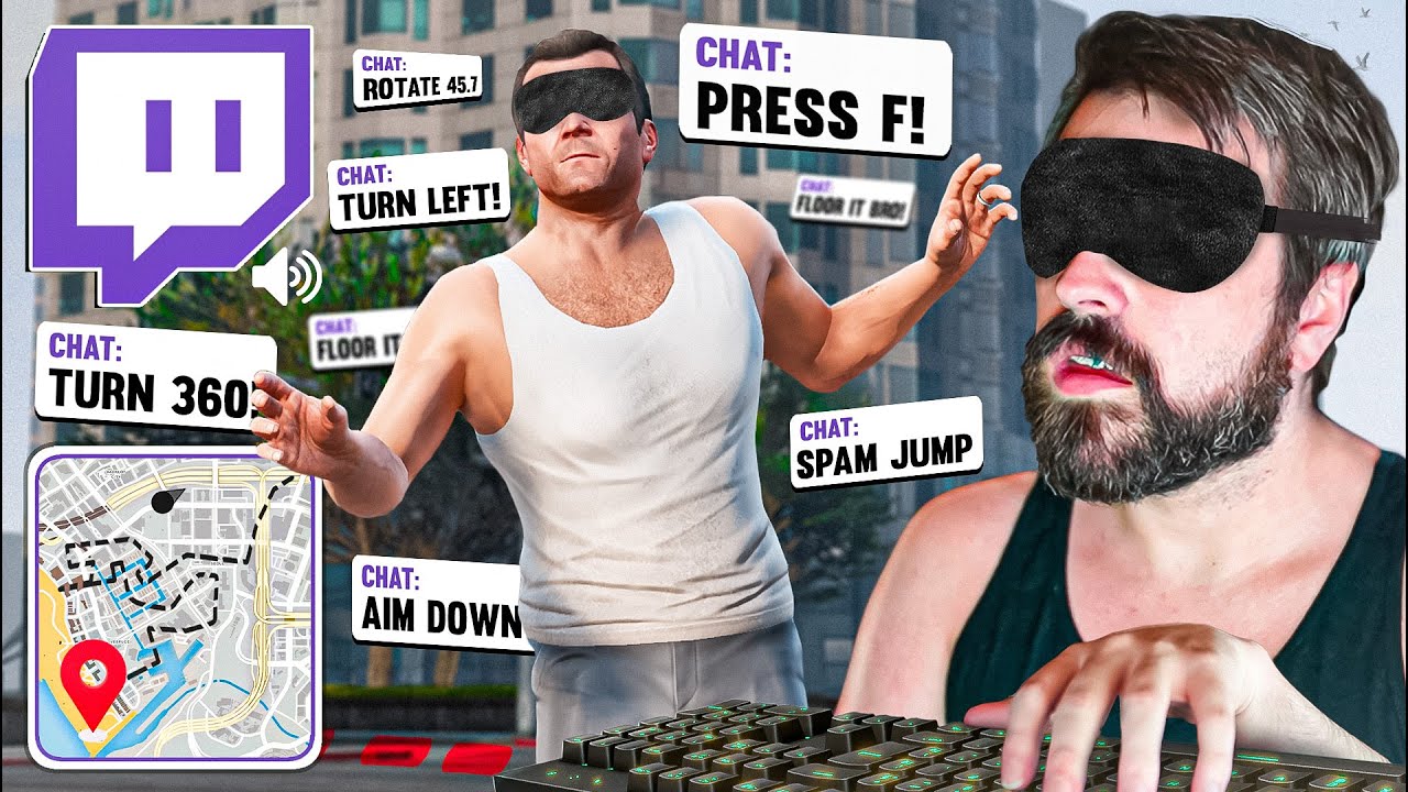 GTA 5 Blindfolded Challenge: Chat Directs My Every Move! ChatGPS #4