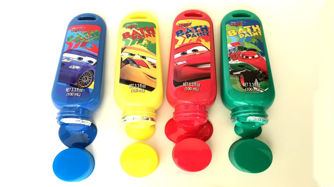 bath time paint set cars