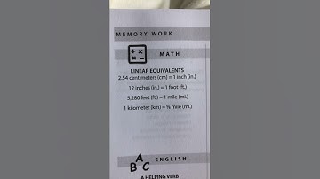Classical Conversations - Cycle 1 - Week 14 - Math - Linear Equivalents (Supercalifragilistic ...)