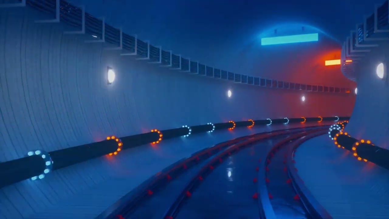 Retro Train Tunnel Seamless Loop 4K Video | Tranquil Journey into the Past