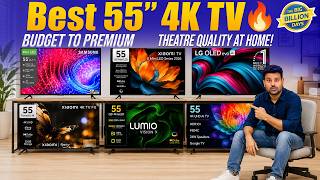 Best 55" TVs in 2026 — OLED vs QLED vs Mini LED