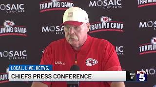 Andy Reid addresses injuries, line competition at Training Camp