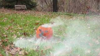 Pumpkin explosion - black powder