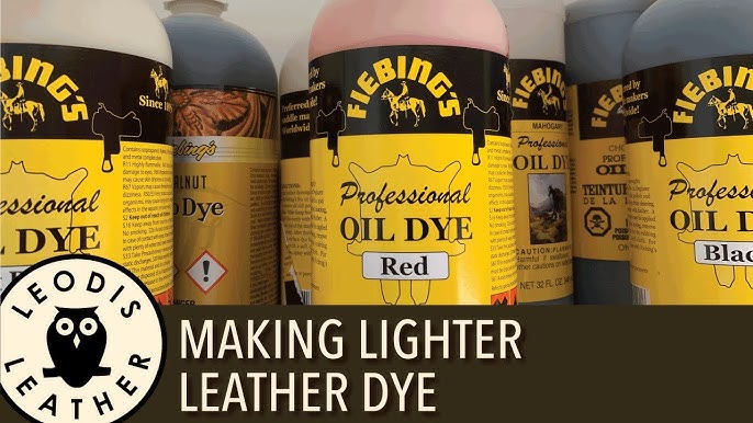 Fiebing's Leather Dye: the World's Best Smooth Leather Dye ☆