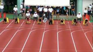 男子2年 100m 決勝 東京都中学陸上競技大会 2012.7.8