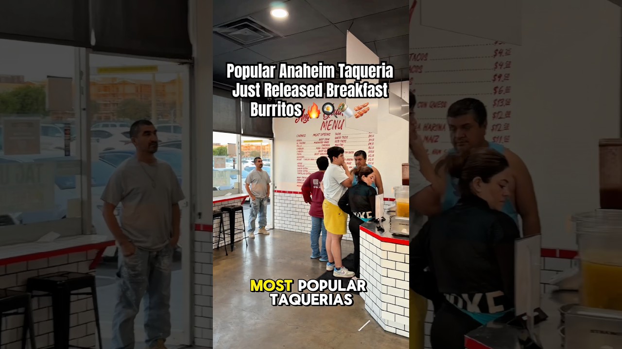 Огромные буррито на завтрак в Анахайме от Angel’s Tijuana Tacos 
