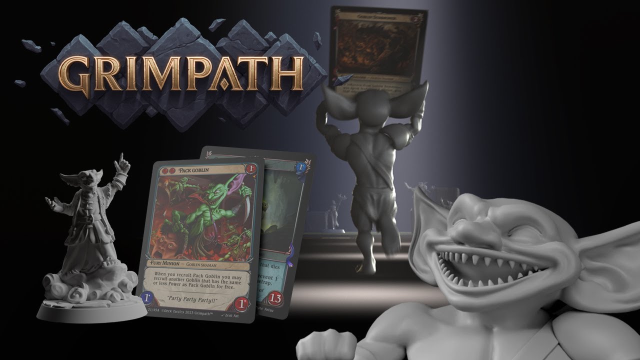 Grimpath Trading Card & Fantasy Wargame Kickstarter Teaser Trailer