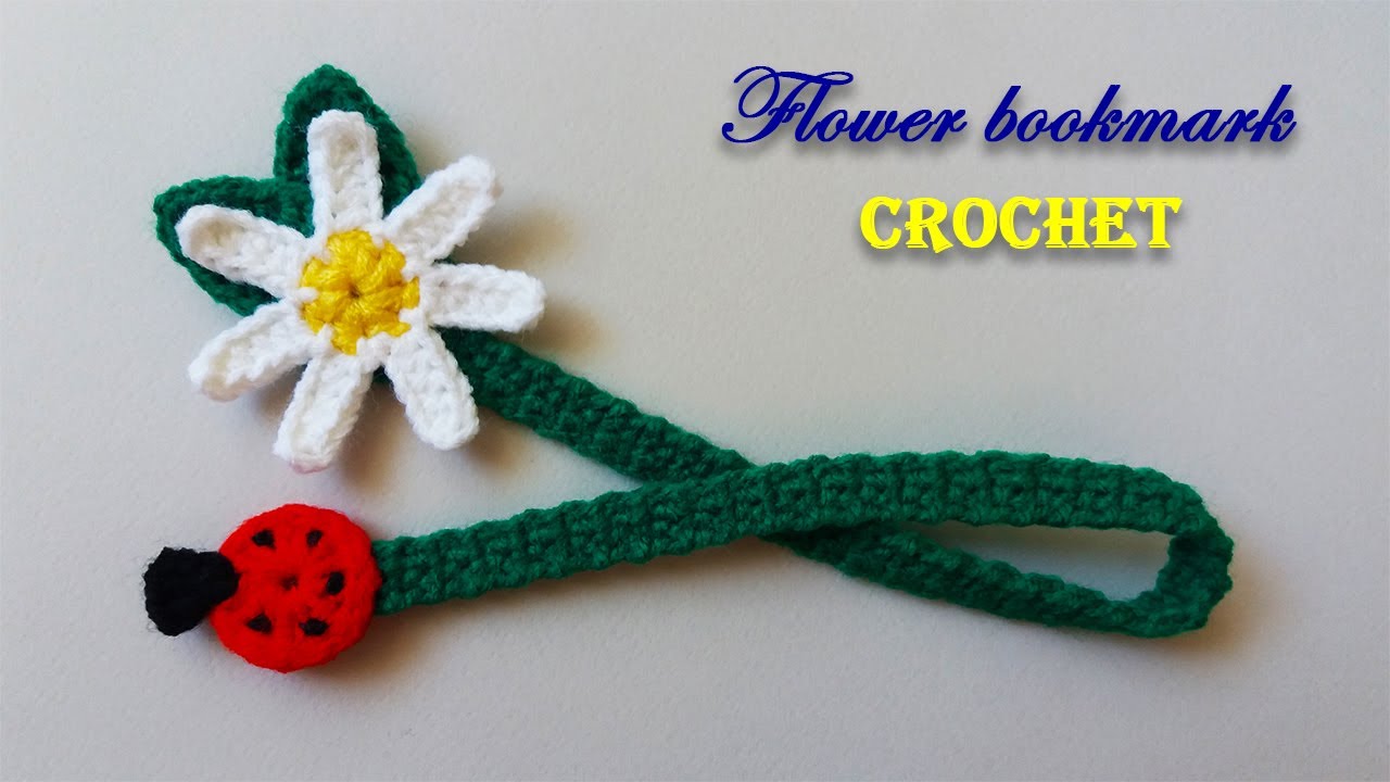 flower bookmark crochet tutorial for beginners crochet flower