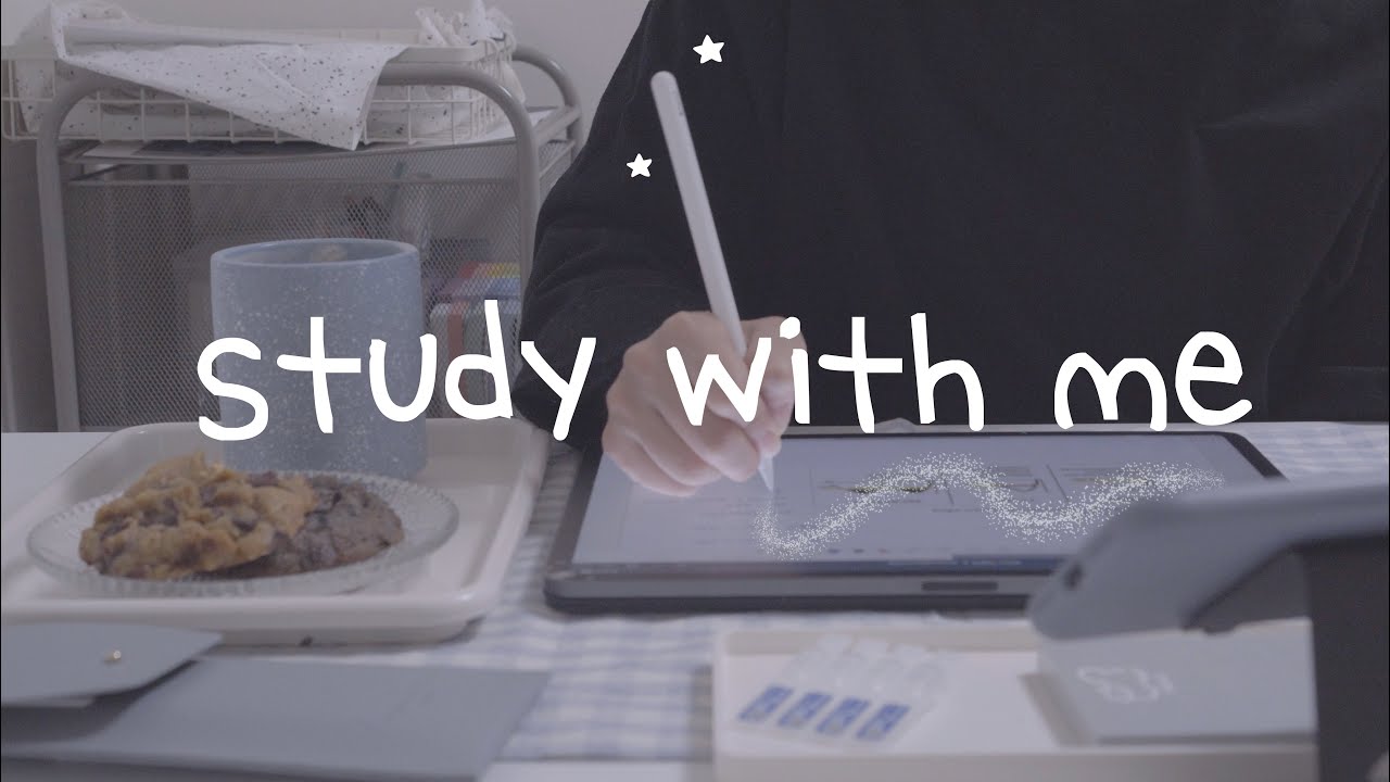 study with me | 밀린 강의 들으면서 아이패드로 필기해요 | 애플펜슬 ASMR (no music)