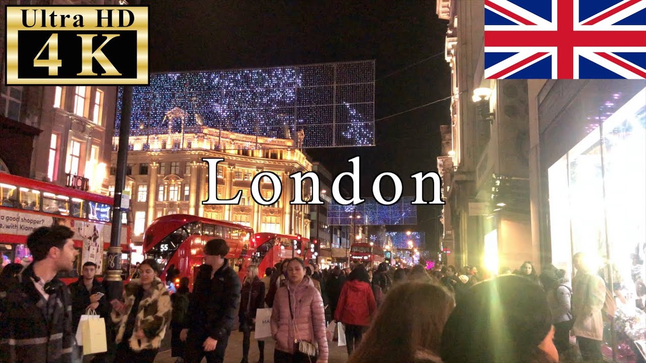 🇬🇧🎄London Christmas Walk Oxford Street Christmas Lights 2019 【4K 60fps】 YouTube