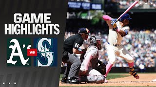 A's vs. Mariners Game Highlights (5\/12\/24) | MLB Highlights