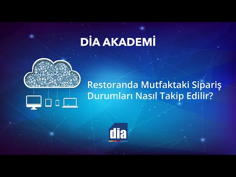 Restoranda Mutfaktaki Sipariş Durumları Nasıl Takip Edilir? DİA eğitim videosu