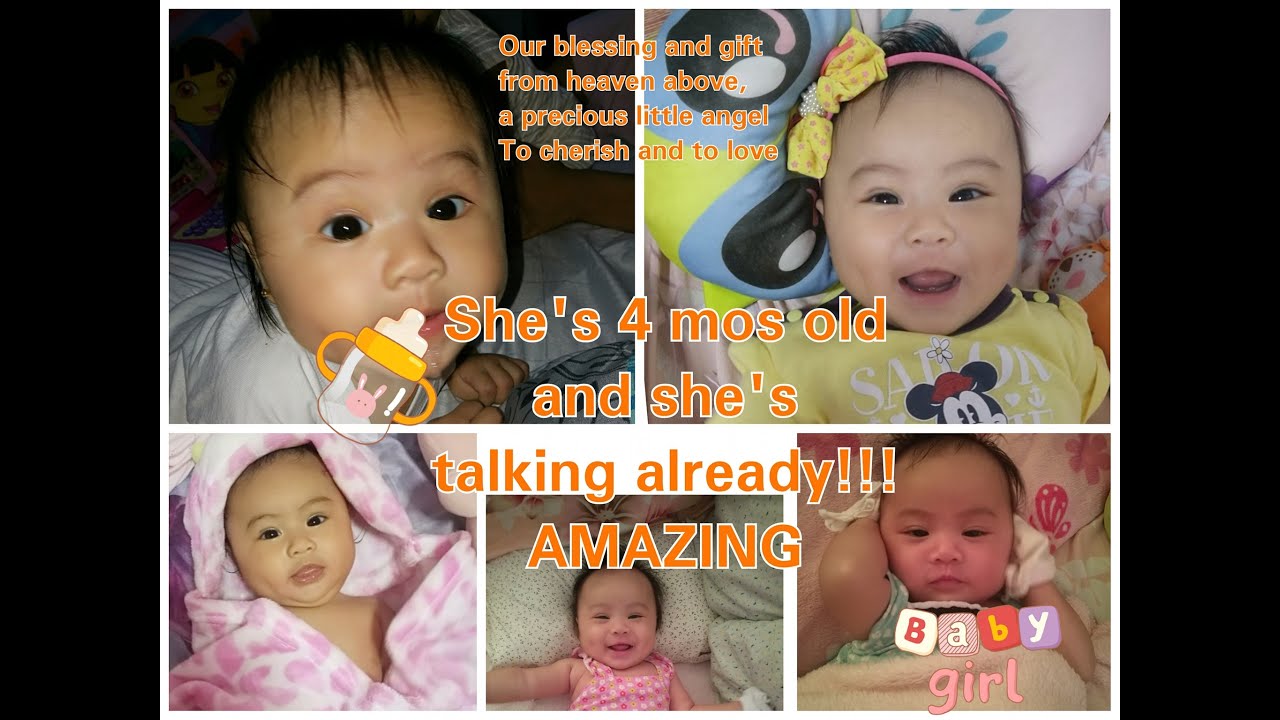 4 mos old baby loves to talk YouTube