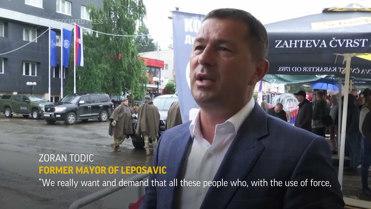 Protests continue at town hall in northern Kosovo