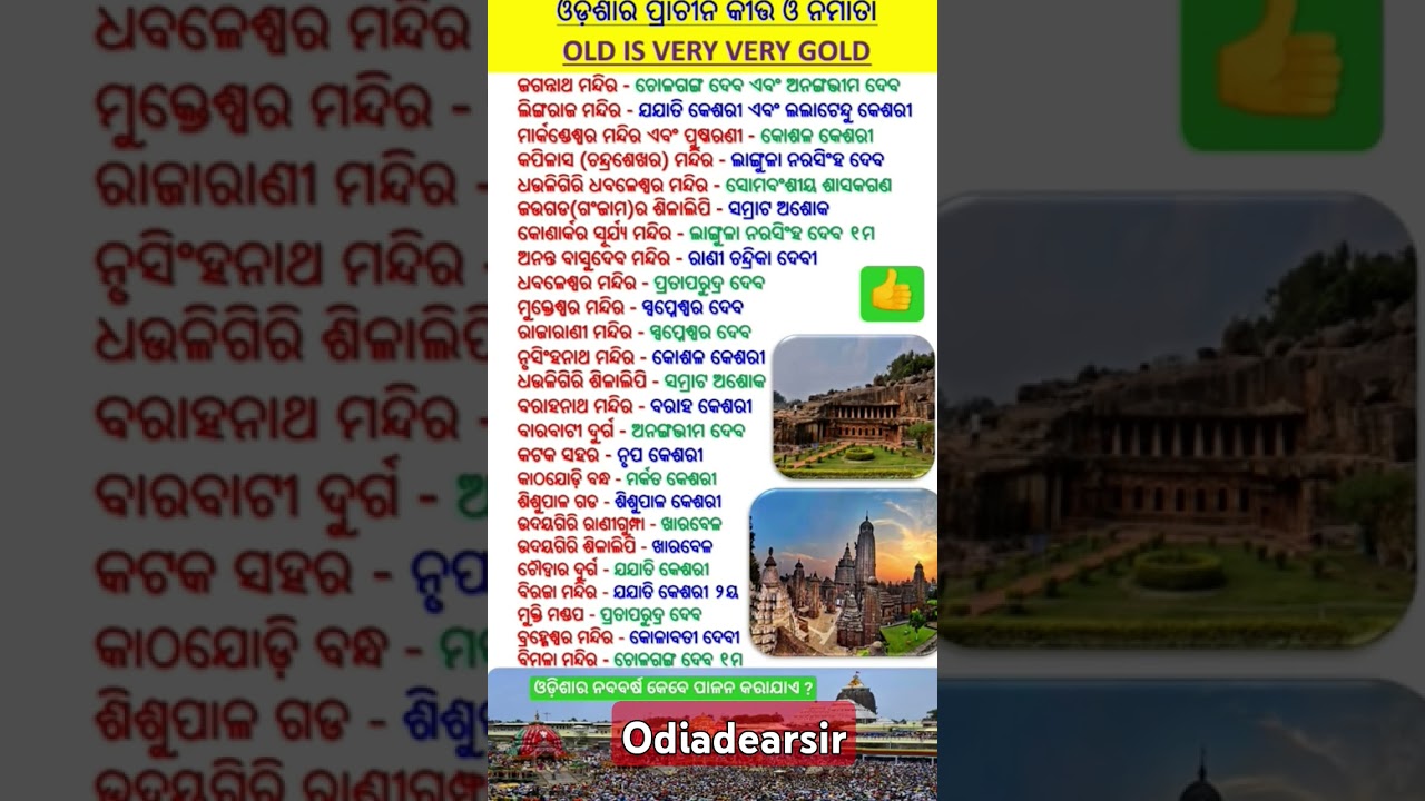 Odisha ka prachin mandir ke bare main jankari