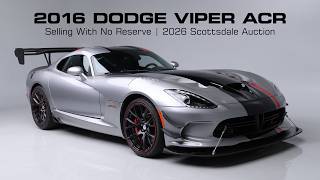 FIRST LOOK - 2016 Dodge Viper ACR - BARRETT-JACKSON 2026 SCOTTSDALE AUCTION
