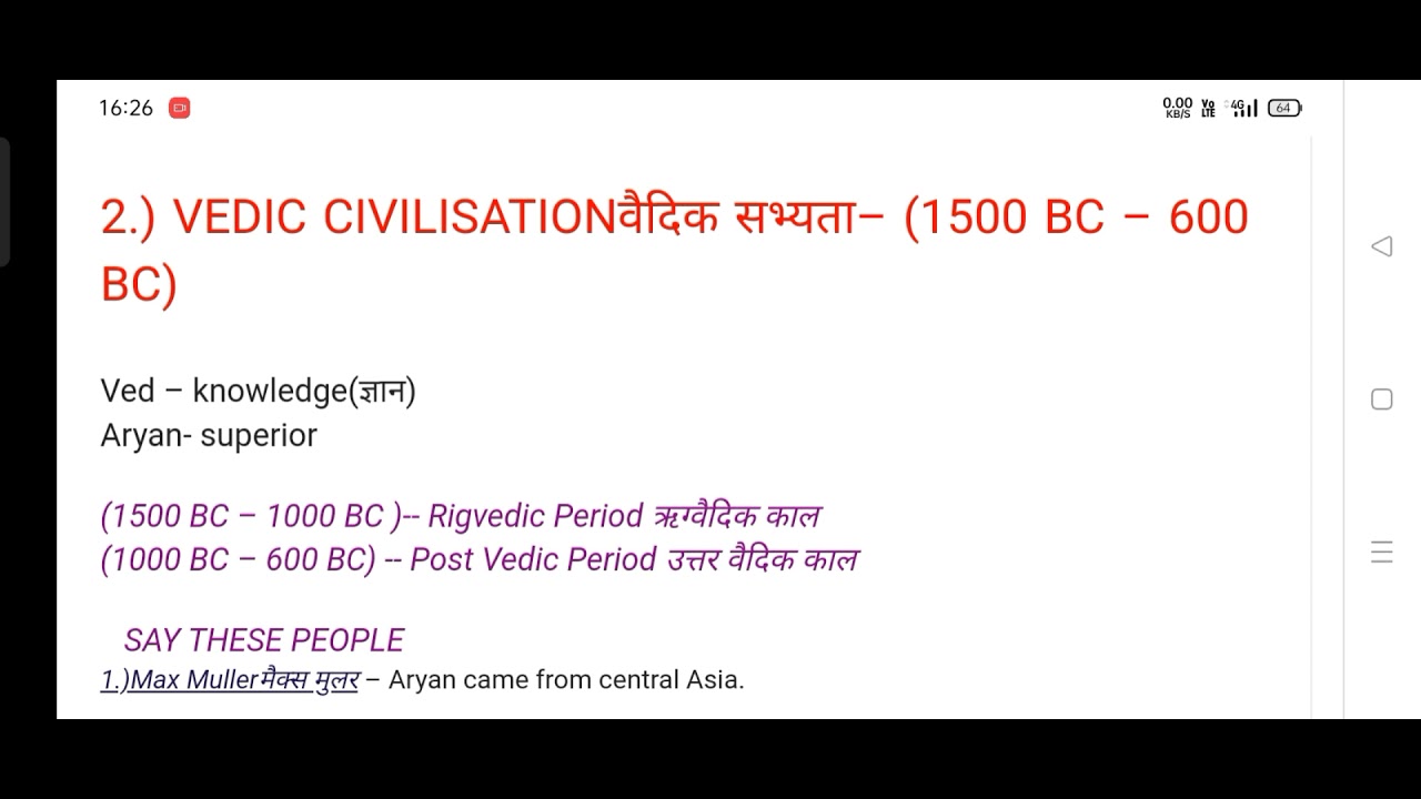 DAY-7 Vedic civilization|proto historic period|Ancient history of India|G.k|