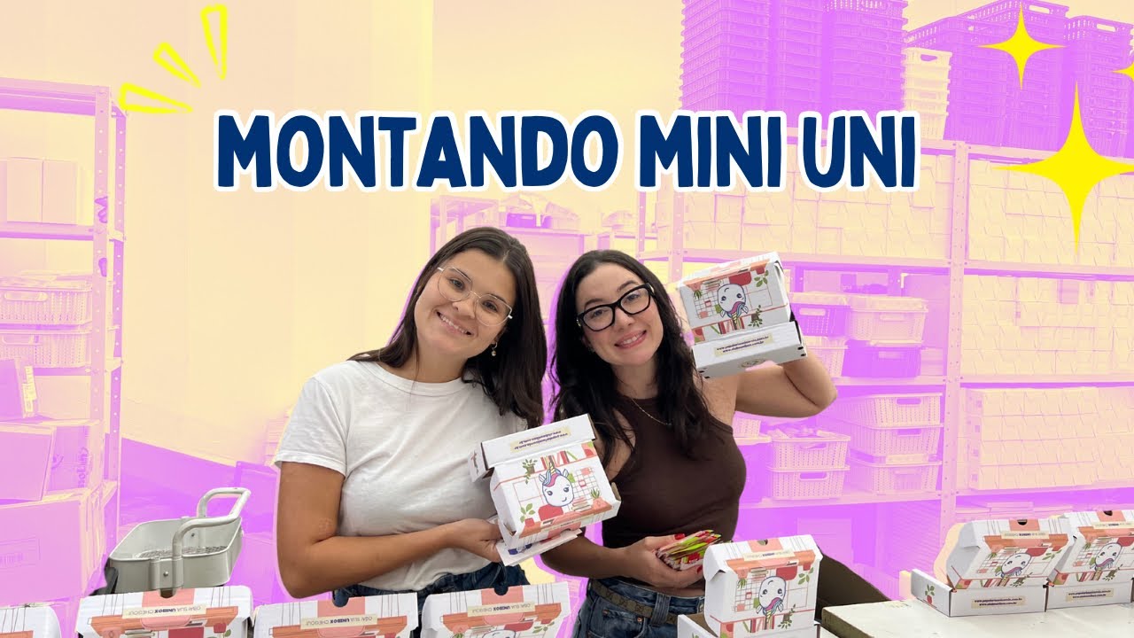 O que vem na MINI UNI? 😱 Montando a Caixa de Papelaria Soft Office