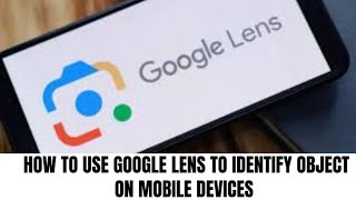 How to use Google Lens to Identify Objects on Mobile Device