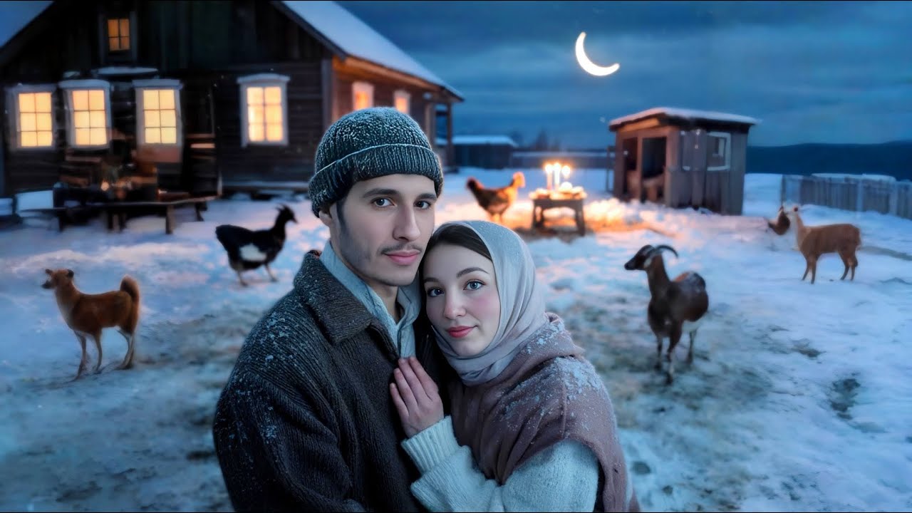 شوفو كيفاش دوزنا أول نهار رمضان في مزرعتنا الصغيرة في ريف سيبيريا,حياة بسيطة و سعيدة🇲🇦🇷🇺