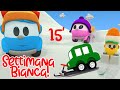 Settimana Bianca con Leo il Camioncino Curioso e Lea! Compilation per bambini Sci e Slittini